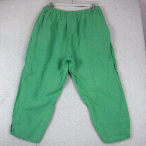 FLAX Jacket, Ankle Pants & 2 Tops Outfit Set 100% Linen Lagenlook size M Womens - Picture 14 of 16